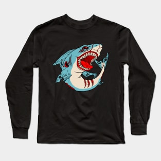 Zombie Shark Long Sleeve T-Shirt